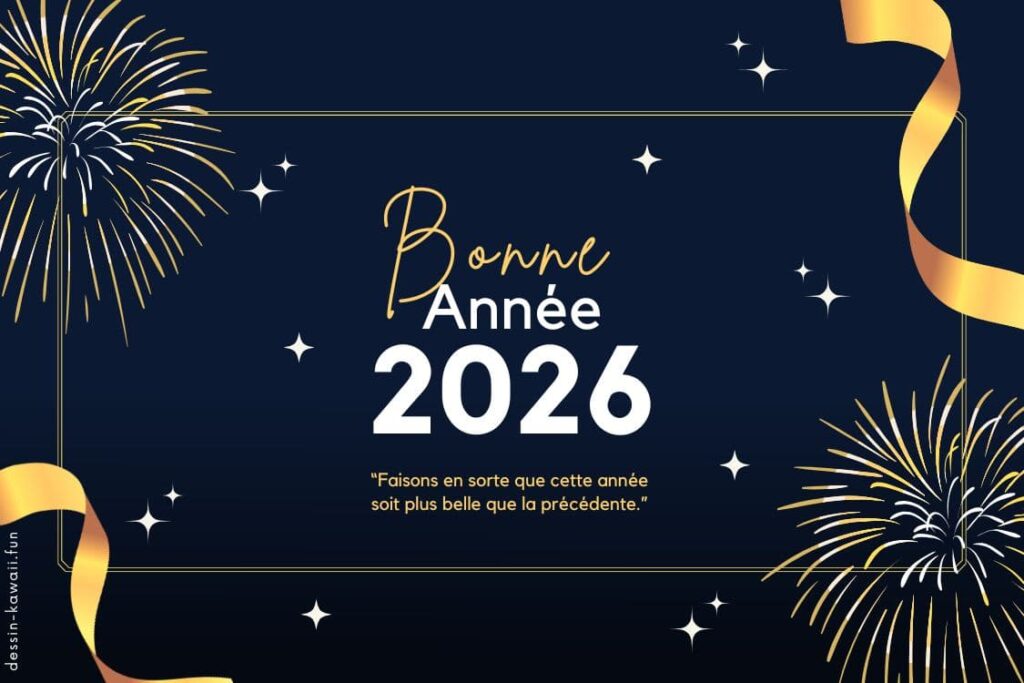 carte de bonne année 2026 gratuite