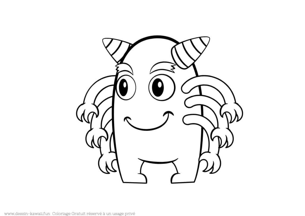 dessin a imprimer monstre