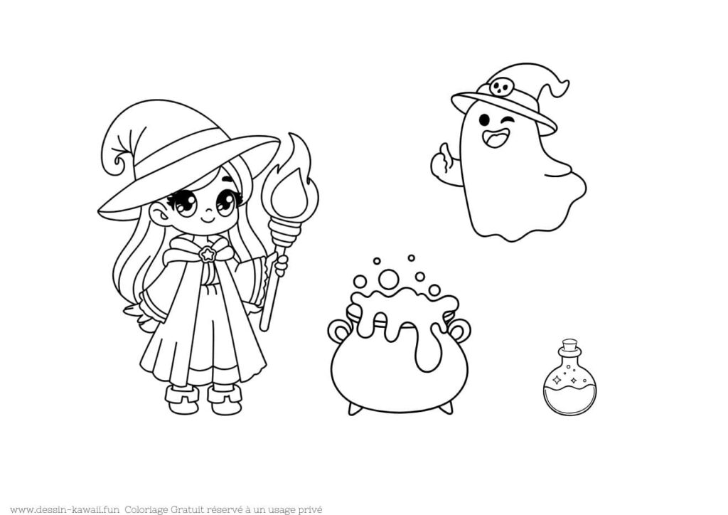 coloriage halloween à imprimer gratuit