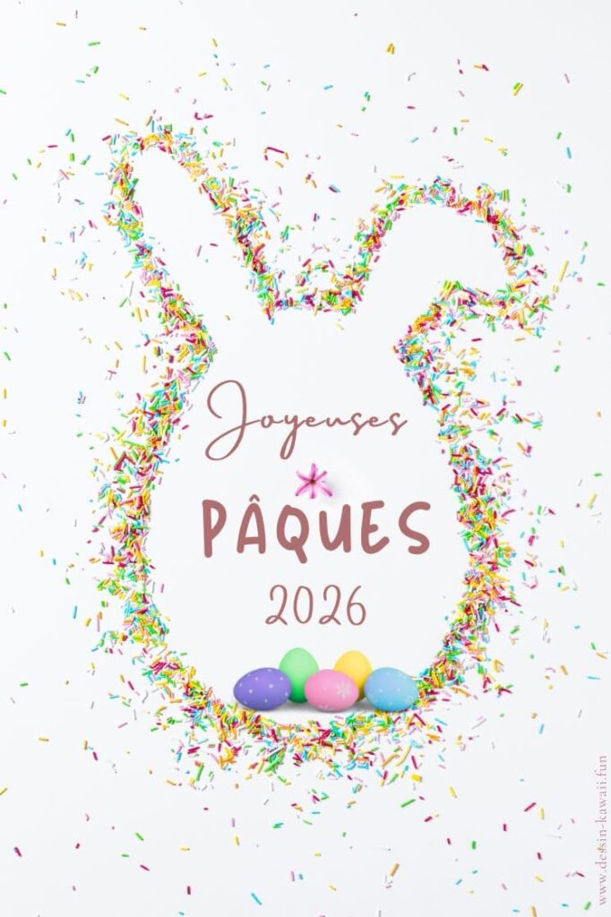 jolie carte pâques 2026