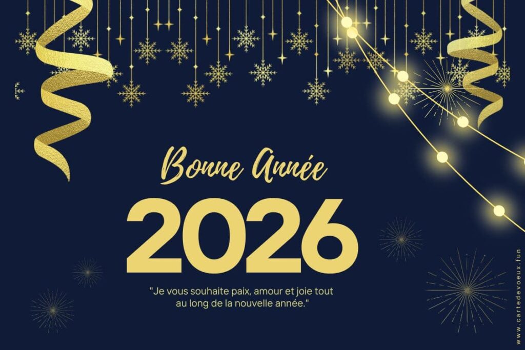 bonne année 2026 animée gratuite