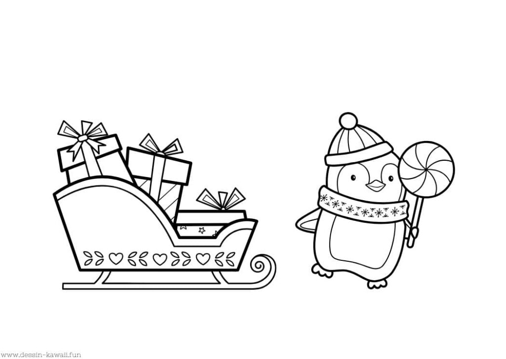 coloriage de noel à imprimer