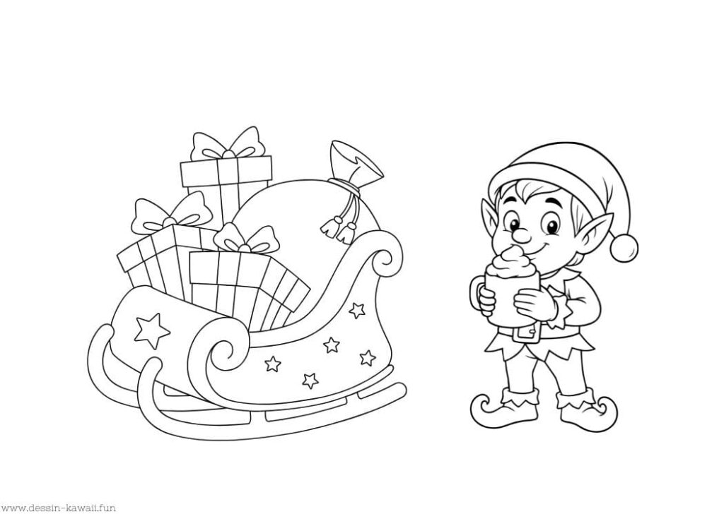 dessin de noël à imprimer