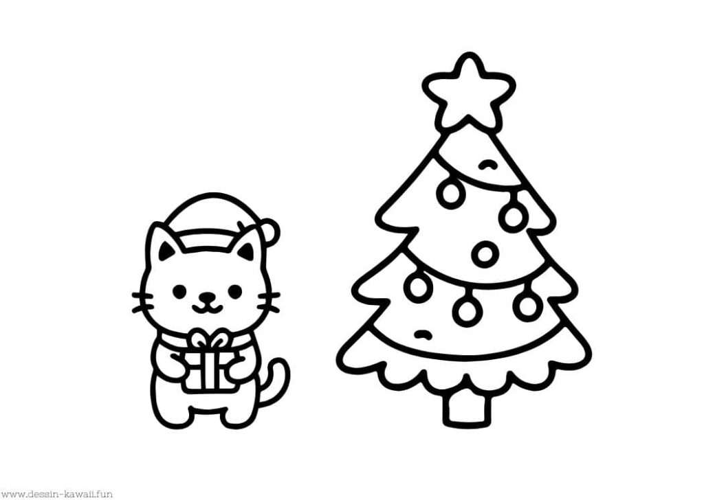 dessin de noël facile