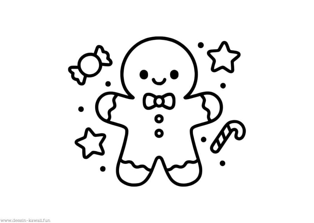 dessin sur le thème de noël facile