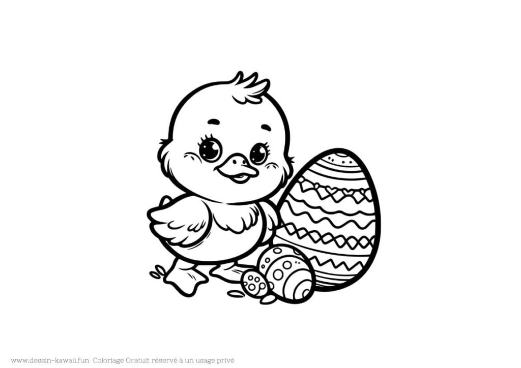 dessin de pâques facile