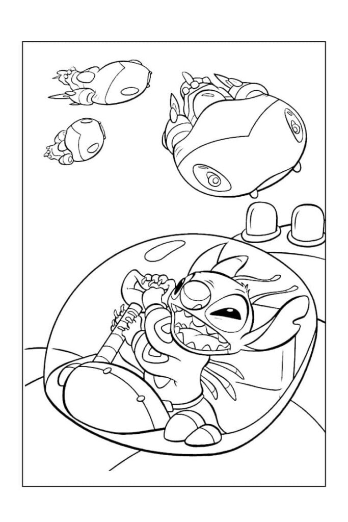 coloriages stitch