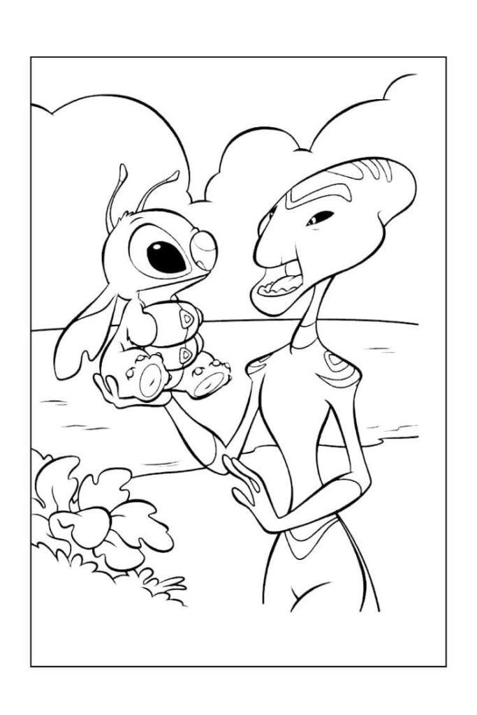 dessin imprimer stitch