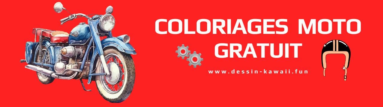 coloriages moto gratuit