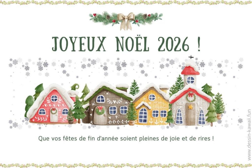 Carte de Joyeux Noël 2026