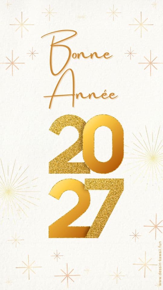 bonne année 2027 carte