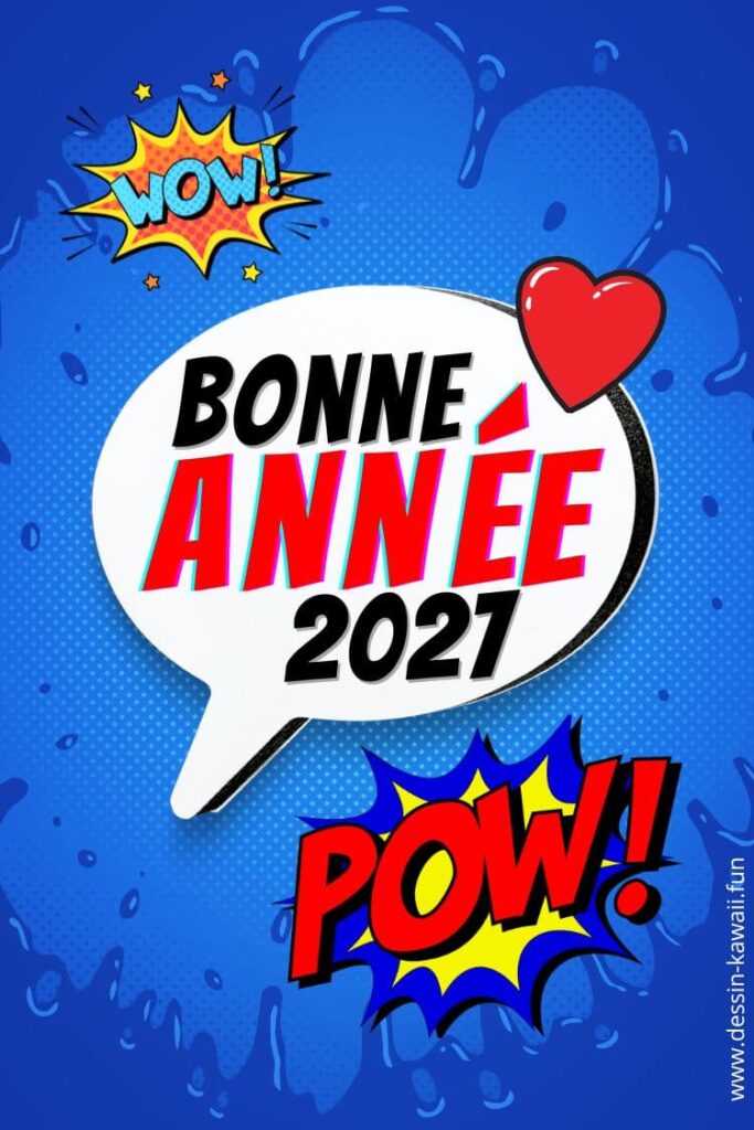 bonne année 2027 dessin