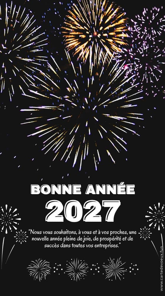 bonne année 2027 gratuit animé
