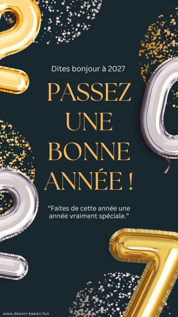 bonne année 2027 original