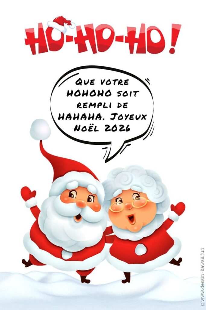 carte de noel amusante