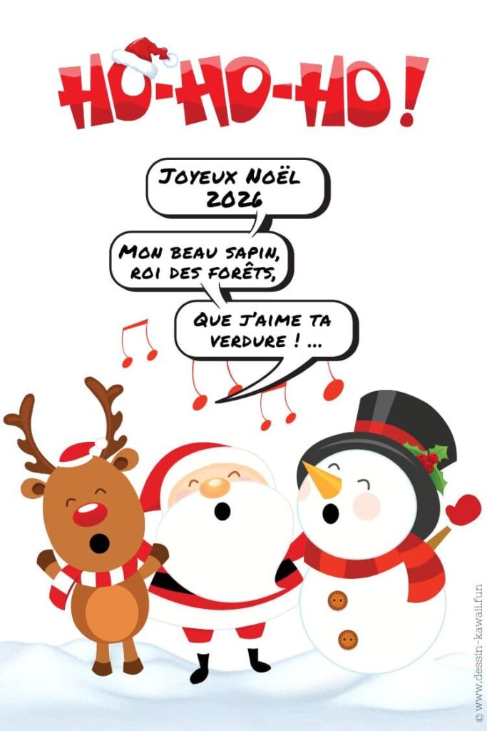 carte de noel drole