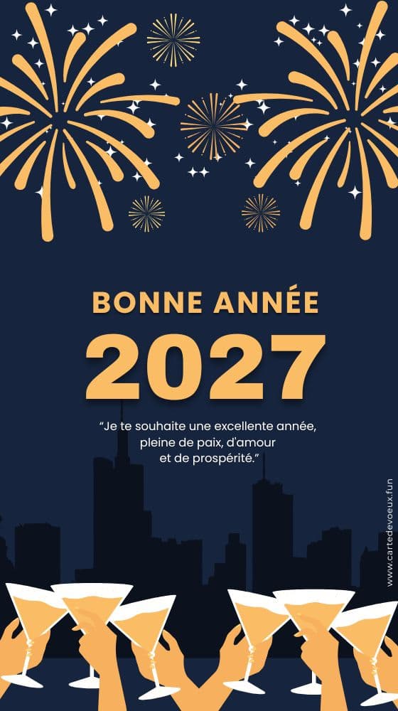 carte de nouvel an 2027 gratuite