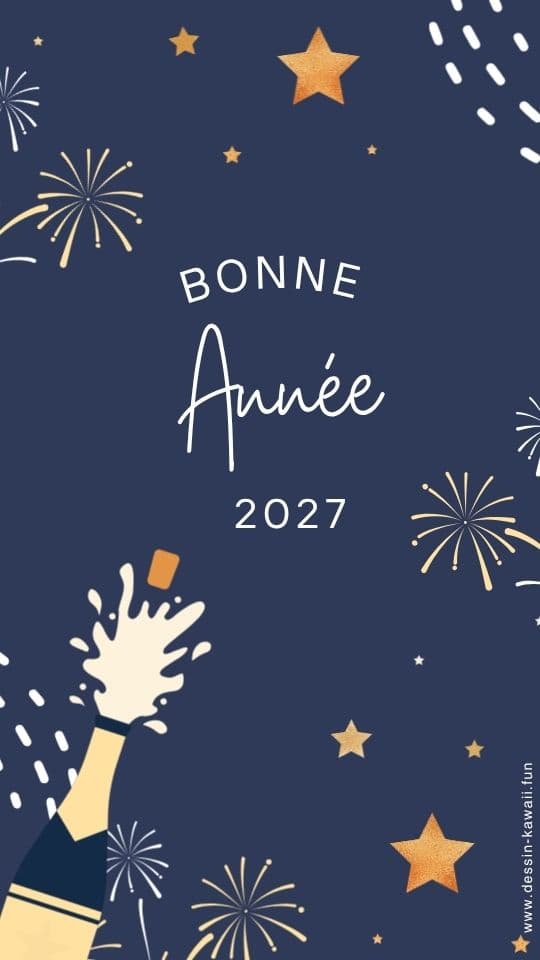 carte de voeux nouvel an 2027