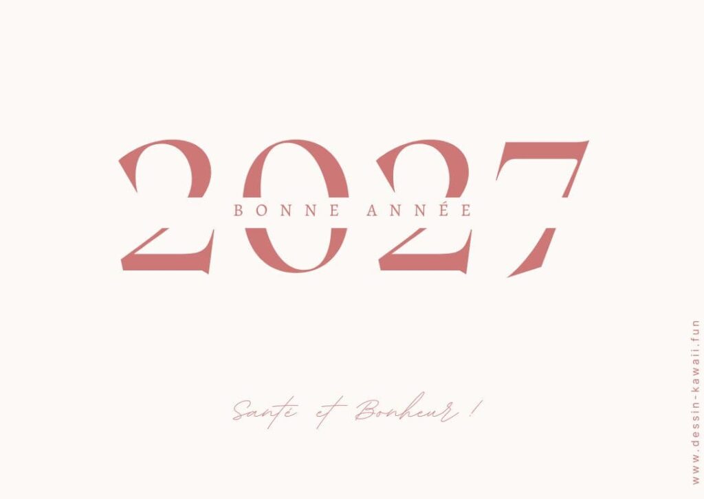 carte nouvel an 2027