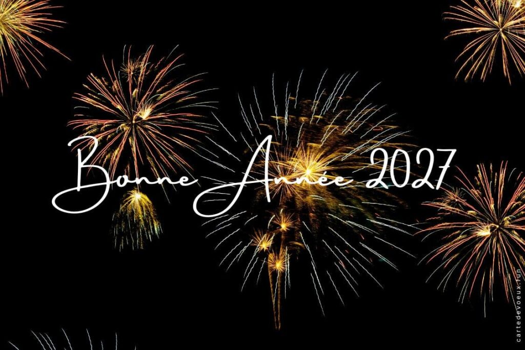 cartes nouvel an 2027 gratuites