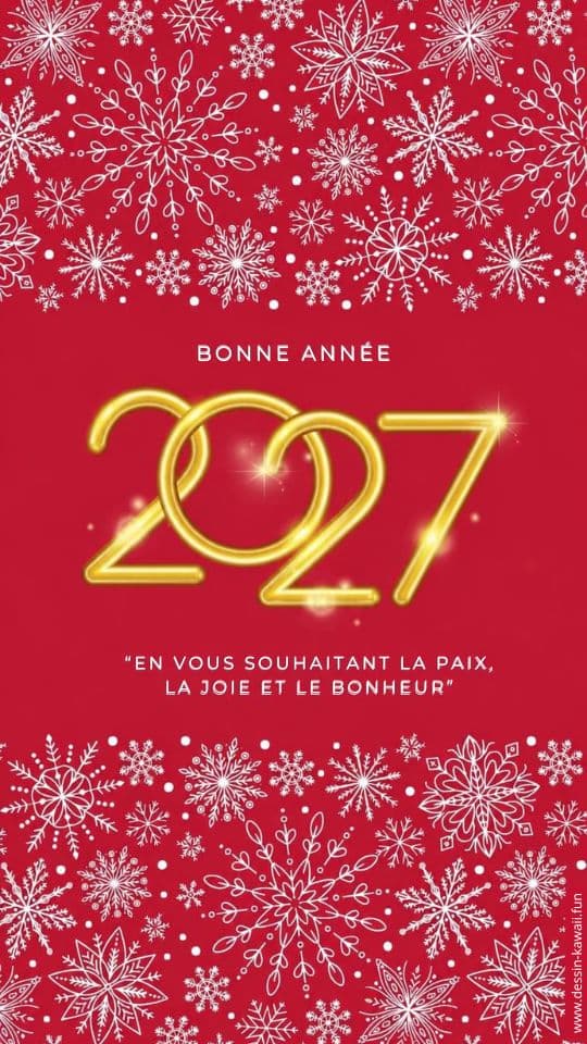 souhait de bonne année 2027