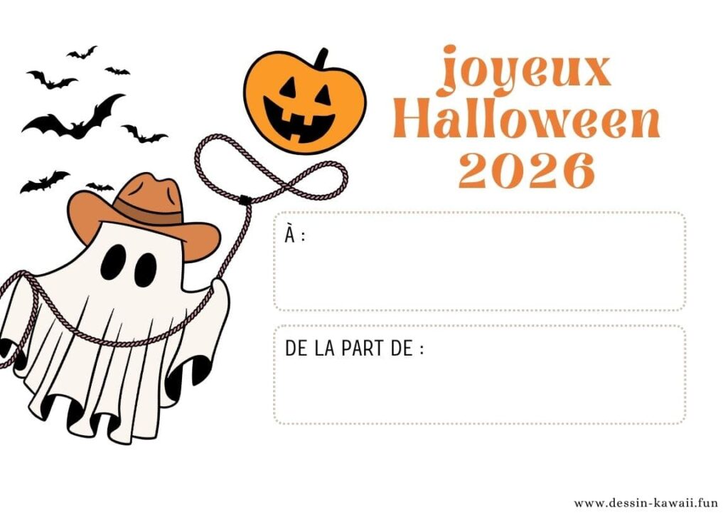 Carte de souhait Joyeux Halloween