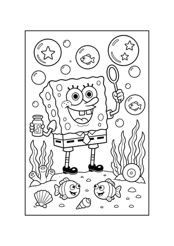 coloriages bob l'éponge