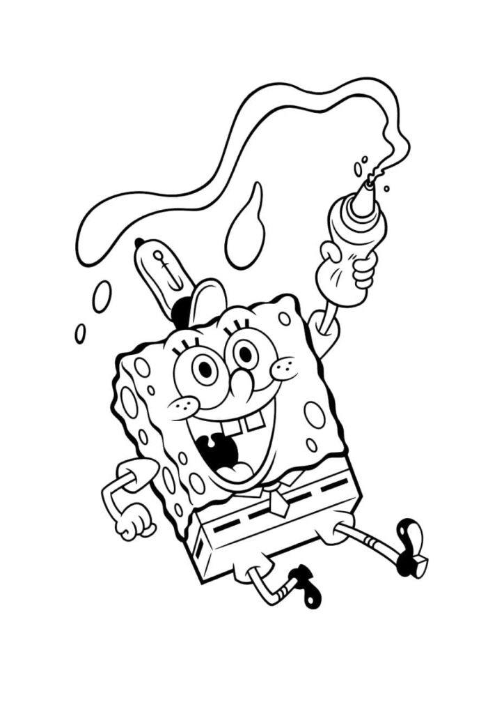 coloriage de bob l'éponge