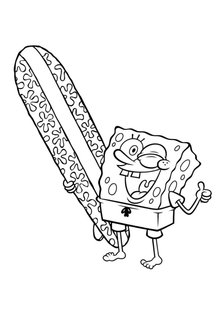 coloriage bob l'éponge